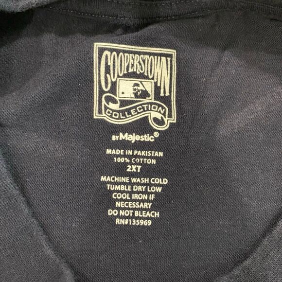 Cooperstown Collection T-Shirt Men's Size 2XT Navy Blue Majestic Boston Baseball - Picture 3 of 8